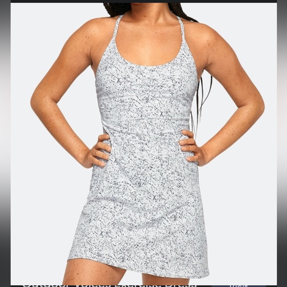 Outdoor Voices Exercise Dress in Dove Frost